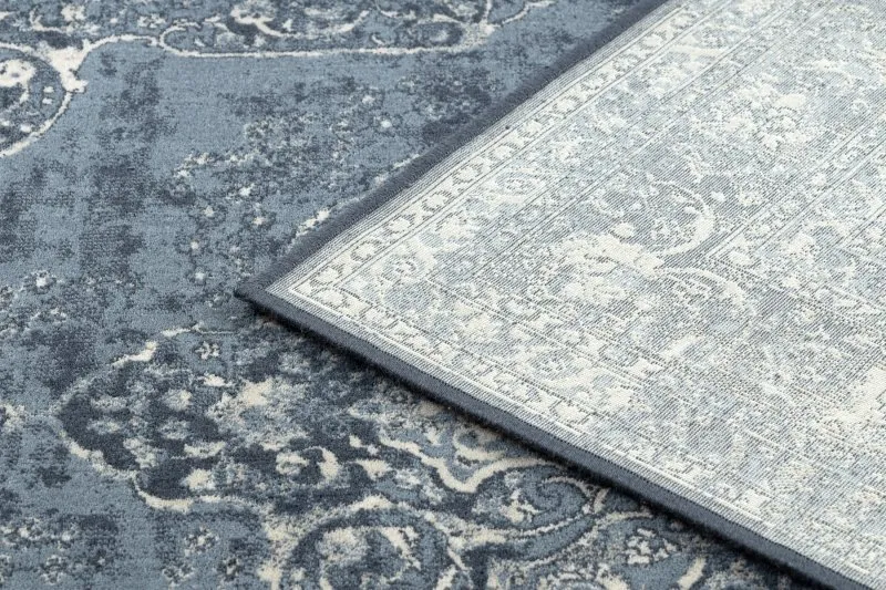 Alfombra NAIN Rosetón vintage 7599/50911 azul oscuro / beige