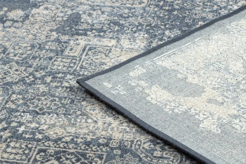 Alfombra NAIN vintage 7591/50911 azul oscuro / beige