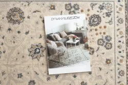 Dywan NAIN Ramka ornament 7179/51943 beż / granat