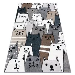 Alfombra FUN Gatti para niños, gatos animales vistoso multi