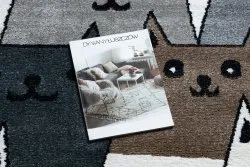Alfombra FUN Gatti para niños, gatos animales vistoso multi
