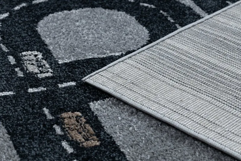 Alfombra FUN Track para niños, calle, pueblo gris