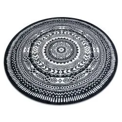 Alfombra FUN Napkin servilleta circulo - negro