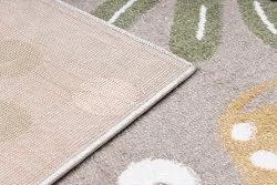 Alfombra FUN Africa para niños, animales, África beige