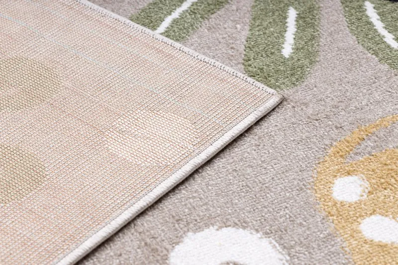 Alfombra FUN Africa para niños, animales, África beige