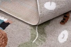 Alfombra FUN Africa para niños, animales, África beige