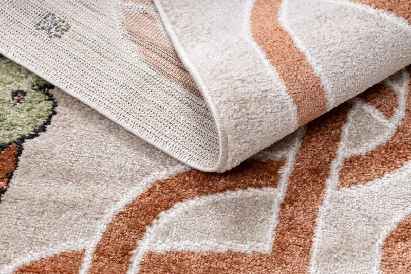 Alfombra FUN Honey para niños, oso, abejas beige