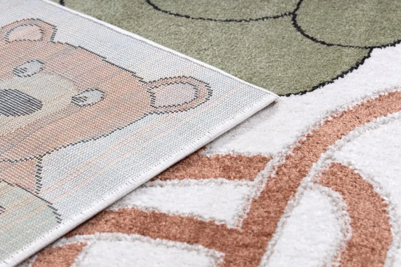 Alfombra FUN Honey para niños, oso, abejas crema