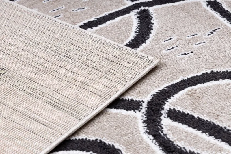 Alfombra FUN Game para niños, juego, de llama beige