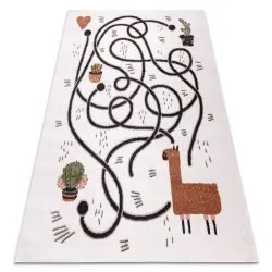 Alfombra FUN Game para niños, juego, de llama crema