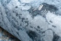 Alfombra lavable ANDRE 2248 Mármol, antideslizante - azul