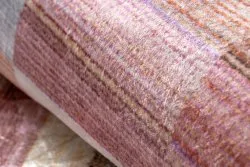 Alfombra lavable ANDRE 2295 Rayas antideslizante - rosado / azul
