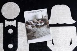 Dywan do prania BAMBINO 2104 'Game over' wesele, ślub, wieczór kawalerski, antypoślizgowy - czarny
