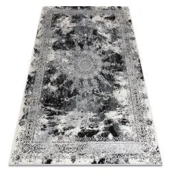 Alfombra VINCI 1407 moderna Rosetón vintage - Structural marfil / gris