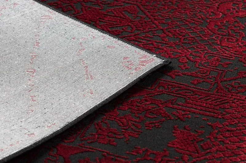 Dywan VINCI 1524 nowoczesny Ornament vintage przecierany - Strukturalny czerwony