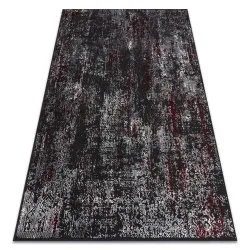 Alfombra VINCI 1524 moderna Ornamento vintage - Structural antracita / rojo