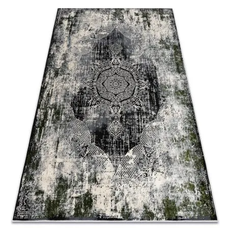 Alfombra VINCI 1516 moderna Rosetón vintage - Structural marfil / verde