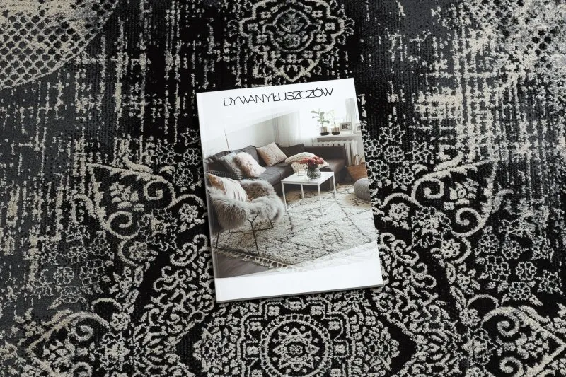 Alfombra VINCI 1516 moderna Rosetón vintage - Structural marfil / verde