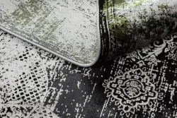 Alfombra VINCI 1516 moderna Rosetón vintage - Structural marfil / verde
