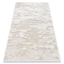 Alfombra ECO sisal MOROC 22331 Abstração boho franjas - estructural beige / crema