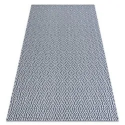 Alfombra CASA ECO sisal BOHO Diamantes 22084 azul oscuro / crema, alfombra reciclada