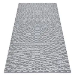 Alfombra CASA ECO sisal BOHO Diamantes 22084 antracita / crema, alfombra reciclada