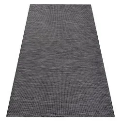 Alfombra sisal PATIO 2778 Tejido plano negro / beige