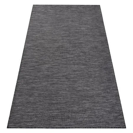 Alfombra sisal PATIO 2778 Tejido plano negro / beige