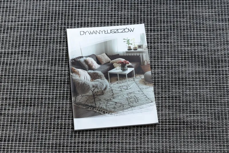 Alfombra sisal PATIO 2778 Tejido plano negro / beige