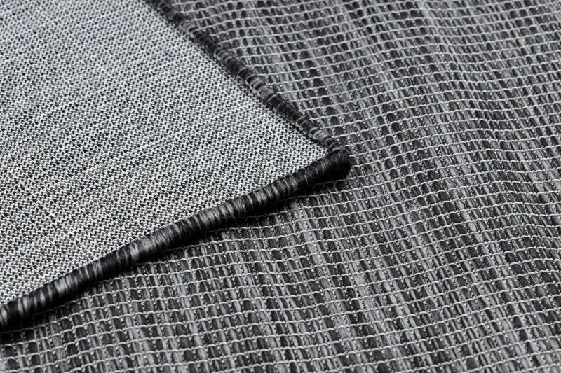 Alfombra sisal PATIO 2778 Tejido plano negro / beige
