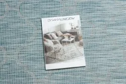 Alfombra sisal PATIO 3069 Espaldera marroquí Tejido plano - turquesa