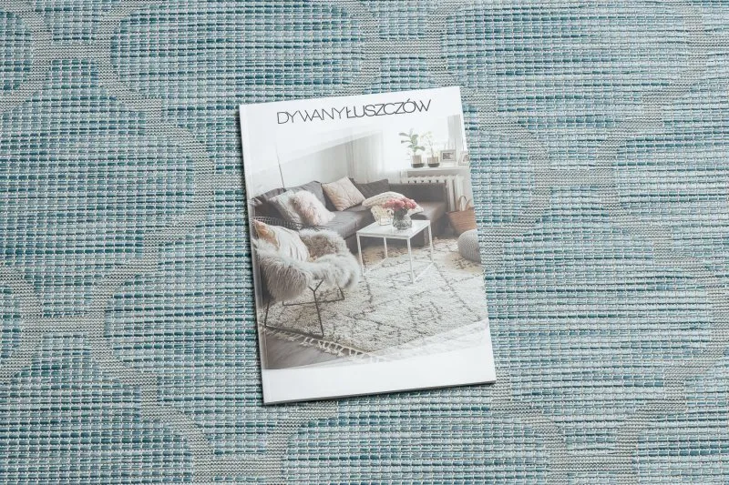 Alfombra sisal PATIO 3069 Espaldera marroquí Tejido plano - turquesa