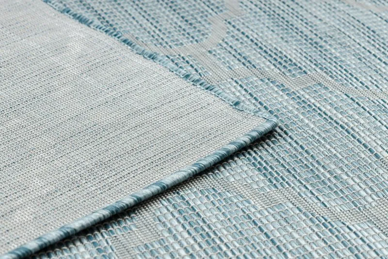 Alfombra sisal PATIO 3069 Espaldera marroquí Tejido plano - turquesa