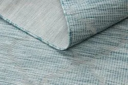 Alfombra sisal PATIO 3069 Espaldera marroquí Tejido plano - turquesa