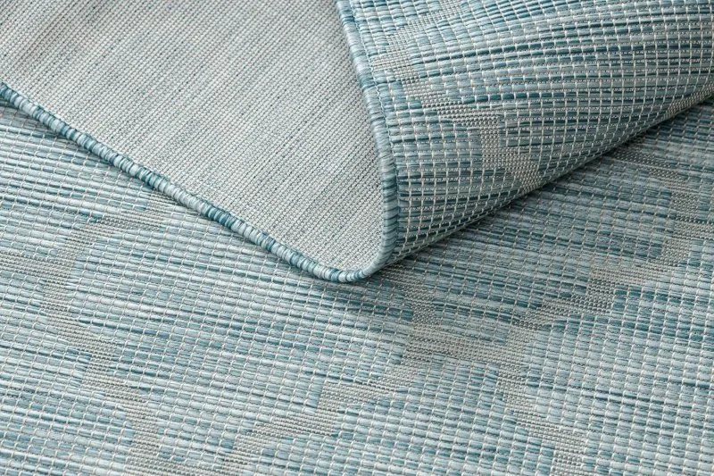 Alfombra sisal PATIO 3069 Espaldera marroquí Tejido plano - turquesa