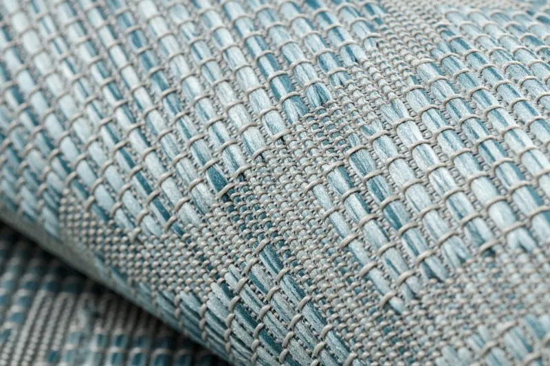 Alfombra sisal PATIO 3069 Espaldera marroquí Tejido plano - turquesa