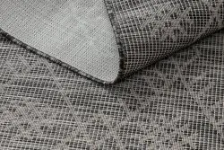 Alfombra sisal PATIO 3077 Boho Tejido plano - negro