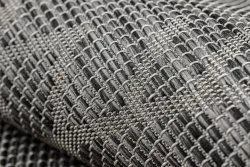 Alfombra sisal PATIO 3077 Boho Tejido plano - negro