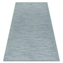 Alfombra sisal PATIO 3075 Diamantes Tejido plano - turquesa