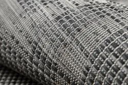 Alfombra sisal PATIO 3071 Griego marco Tejido plano - negro
