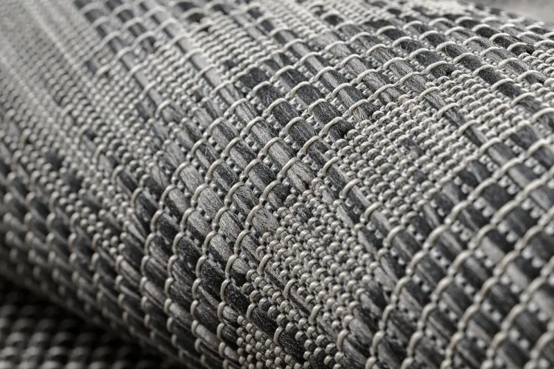 Alfombra sisal PATIO 3071 Griego marco Tejido plano - negro