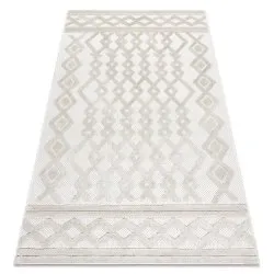 Alfombra SANTO sisal 58389 diamantes, geométrico, zigzag