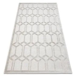 Alfombra SANTO sisal 58385 Ruta geométrica beige