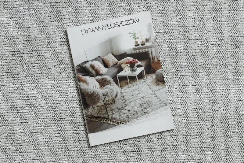 Dywan FLORENCE 24021 Jednolity, glamour, płasko tkany, frędzle - krem