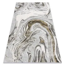Alfombra LIRA E1686 Abstracta, estructural, moderna, glamour - gris / dorado