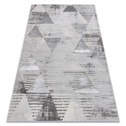 Alfombra LIRA E1627 Triangulos geométrico, estructural, moderna, glamour - gris