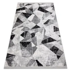 Alfombra TULS estructural, franjas 51211 moderna, Geométrico antracita