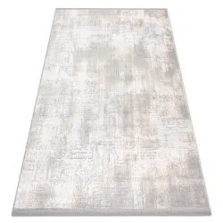 Alfombra TULS estructural, franjas 51231 vintage marfil / gris