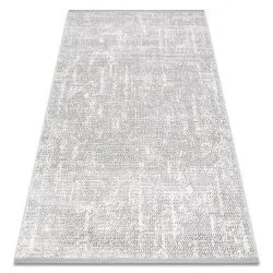 Alfombra TULS estructural, franjas 51325 mezcla marfil / gris
