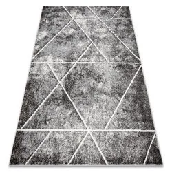Alfombra MATEO 8031/644 Moderna, geométrica, triángulos - estructural gris